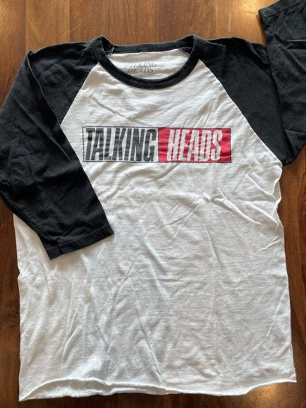 Talking Heads baseball 3/4 sleeve band tee